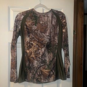 Camo silky top
